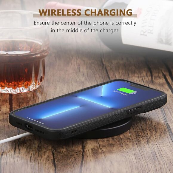 Iphone 14 Pro Black‎ Leather Case (4031) - Picture 6 of 6